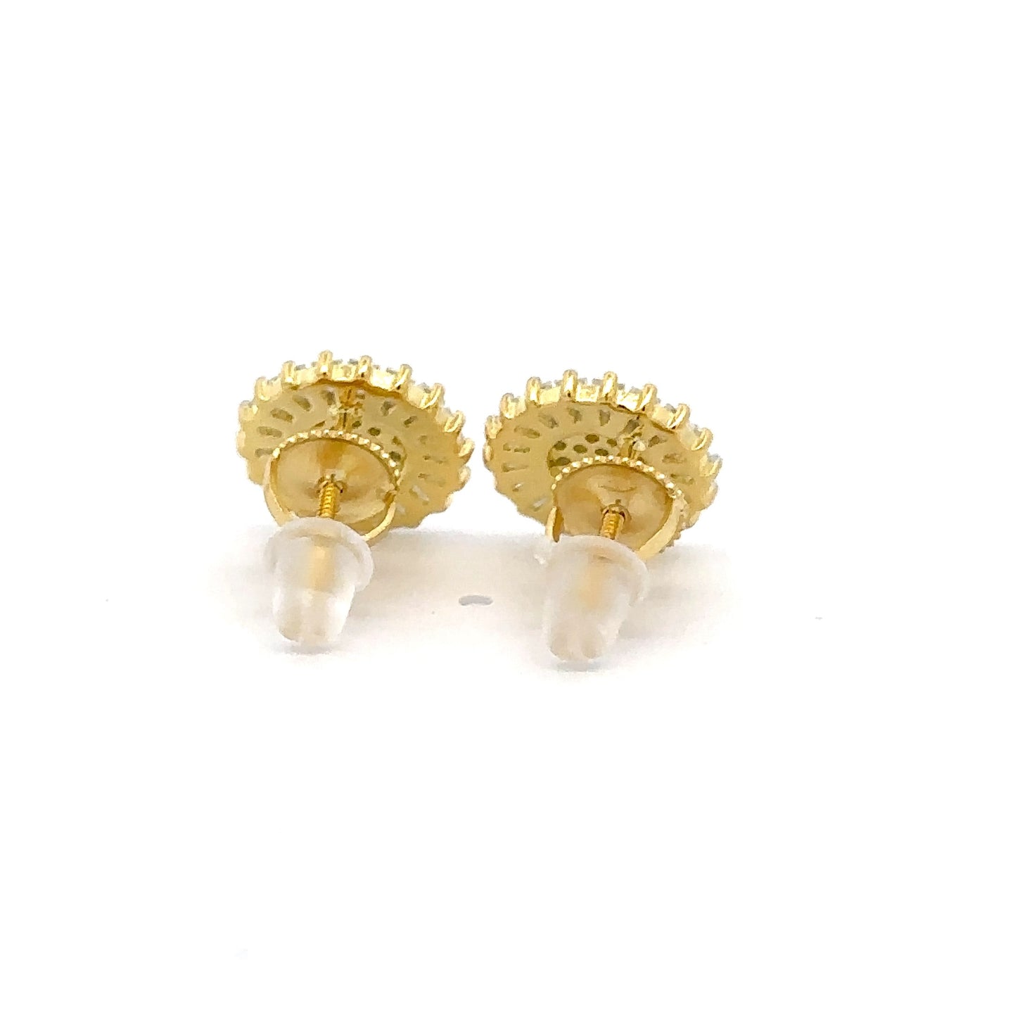 ODYSSEY 1.04 CTW 925 GOLD MOISSANITE ICED OUT EARRING | 994852