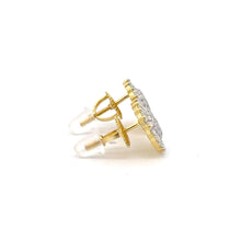 ODYSSEY 1.04 CTW 925 GOLD MOISSANITE ICED OUT EARRING | 994852