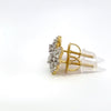 MYTHOS 0.58 CTW 925 GOLD MOISSANITE ICED OUT EARRING | 994872