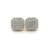 AETHER 0.58 CTW 925 GOLD MOISSANITE ICED OUT EARRING | 994892