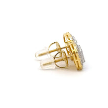 AETHER 0.58 CTW 925 GOLD MOISSANITE ICED OUT EARRING | 994892