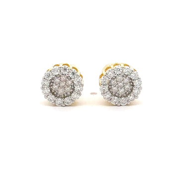 ASTRAEUS 0.66 CTW 925 Gold MOISSANITE ICED OUT EARRING | 994912