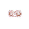 EIRLYS 0.64 CTW 925 ROSE GOLD MOISSANITE ICED OUT EARRINGS | 994915