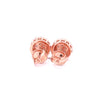 EIRLYS 0.64 CTW 925 ROSE GOLD MOISSANITE ICED OUT EARRINGS | 994915