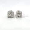 REVERIE 0.50 CTW 925 RHODIUM MOISSANITE ICED OUT EARRING | 994941