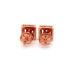 AISLING 0.55 CTW 925 ROSE GOLD MOISSANITE ICED OUT EARRINGS | 994945