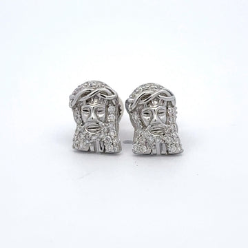 EMPYREAN 0.24 CTW 925 RHODIUM MOISSANITE ICED OUT EARRING | 994951