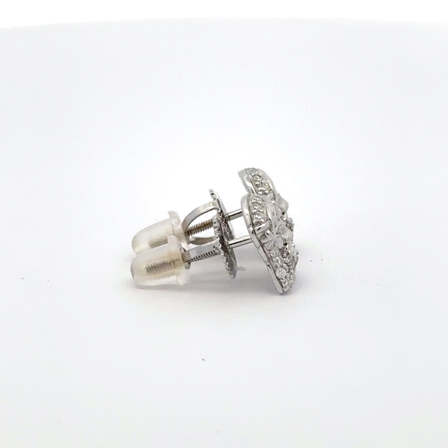 EMPYREAN 0.24 CTW 925 RHODIUM MOISSANITE ICED OUT EARRING | 994951