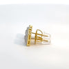 GRANDIOSE 0.57 CTW 925 GOLD MOISSANITE ICED OUT EARRING | 994962