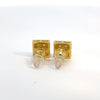 GRANDIOSE 0.57 CTW 925 GOLD MOISSANITE ICED OUT EARRING | 994962