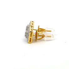 INFINITUM 0.37 CTW 925 GOLD MOISSANITE ICED OUT EARRING | 994972