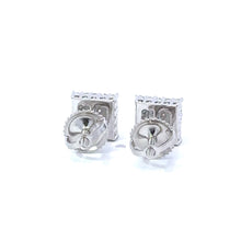 GLIMMER 0.23 CTW 925 RHODIUM MOISSANITE ICED OUT EARRING | 995031