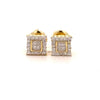 GLIMMER 0.24 CTW 925 GOLD MOISSANITE ICED OUT EARRING | 995032