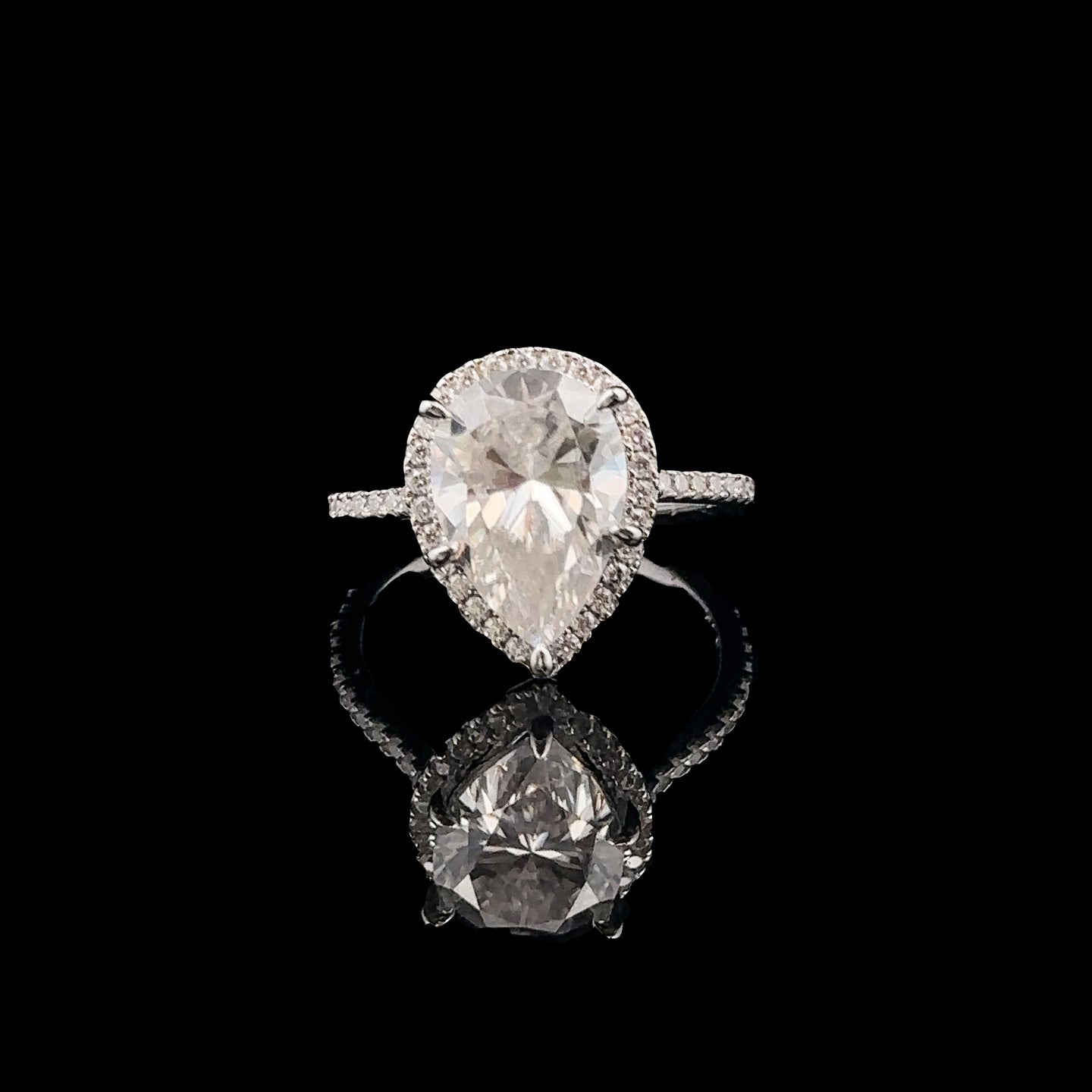 PEARLY 3.38CTW 925 SILVER VVS D MOISSANITE RING | 995171