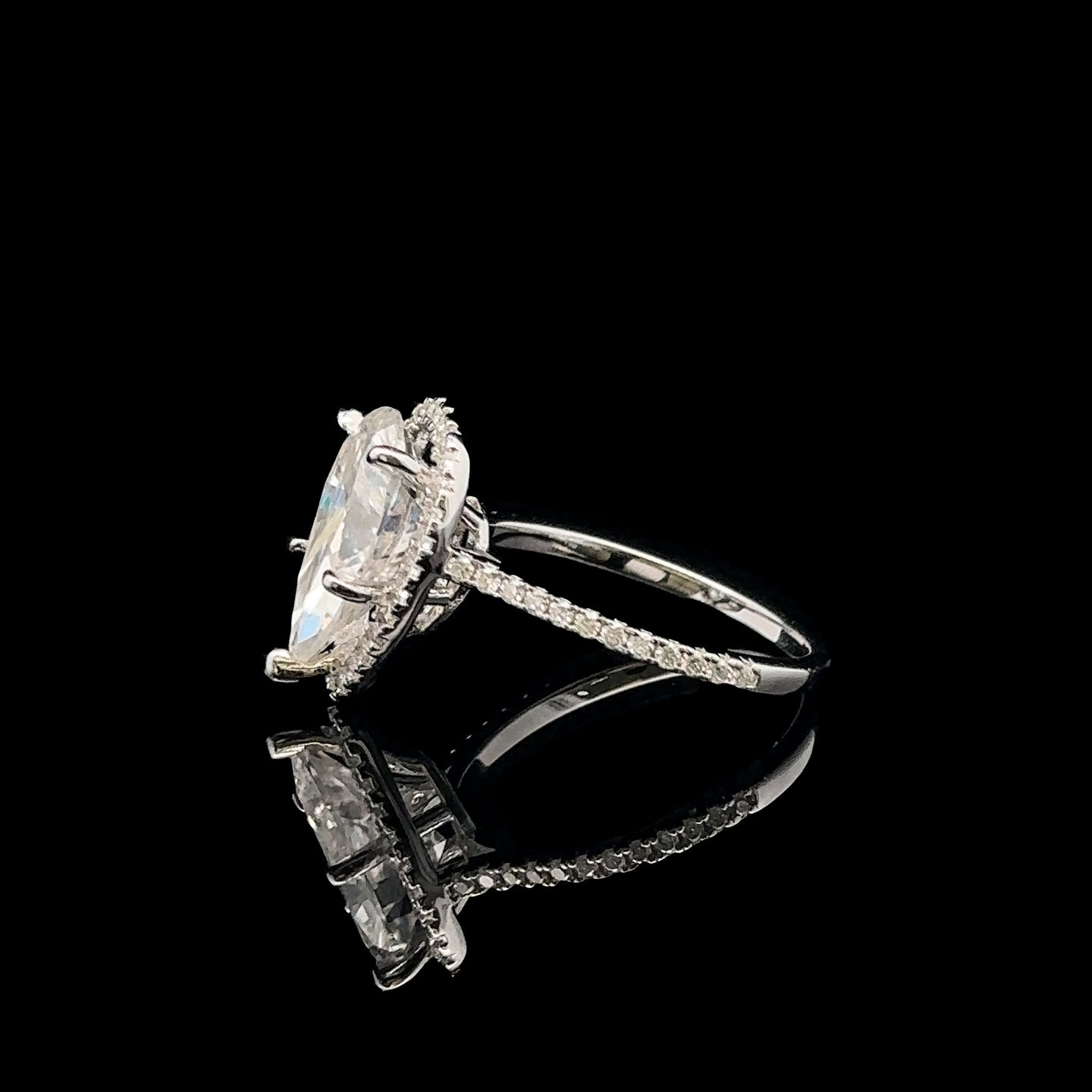 PEARLY 3.38CTW 925 SILVER VVS D MOISSANITE RING | 995171