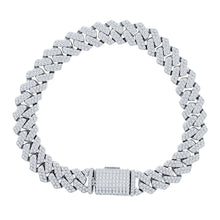 ICEHALO SILVER  MOISSANITE 10 MM BRACELET | 995241