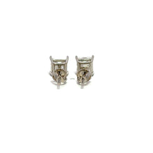 SYLRIC 2.0 CTW 925 RHODIUM MOISSANITE ICED OUT EARRING | 995281