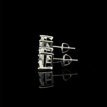 995291 | 925 Moissanite 2CTW Rhodium Earrings