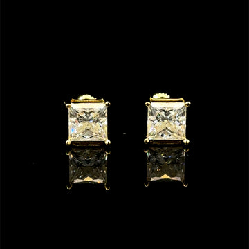 995292 | 925 Moissanite 2CTW Gold Earrings
