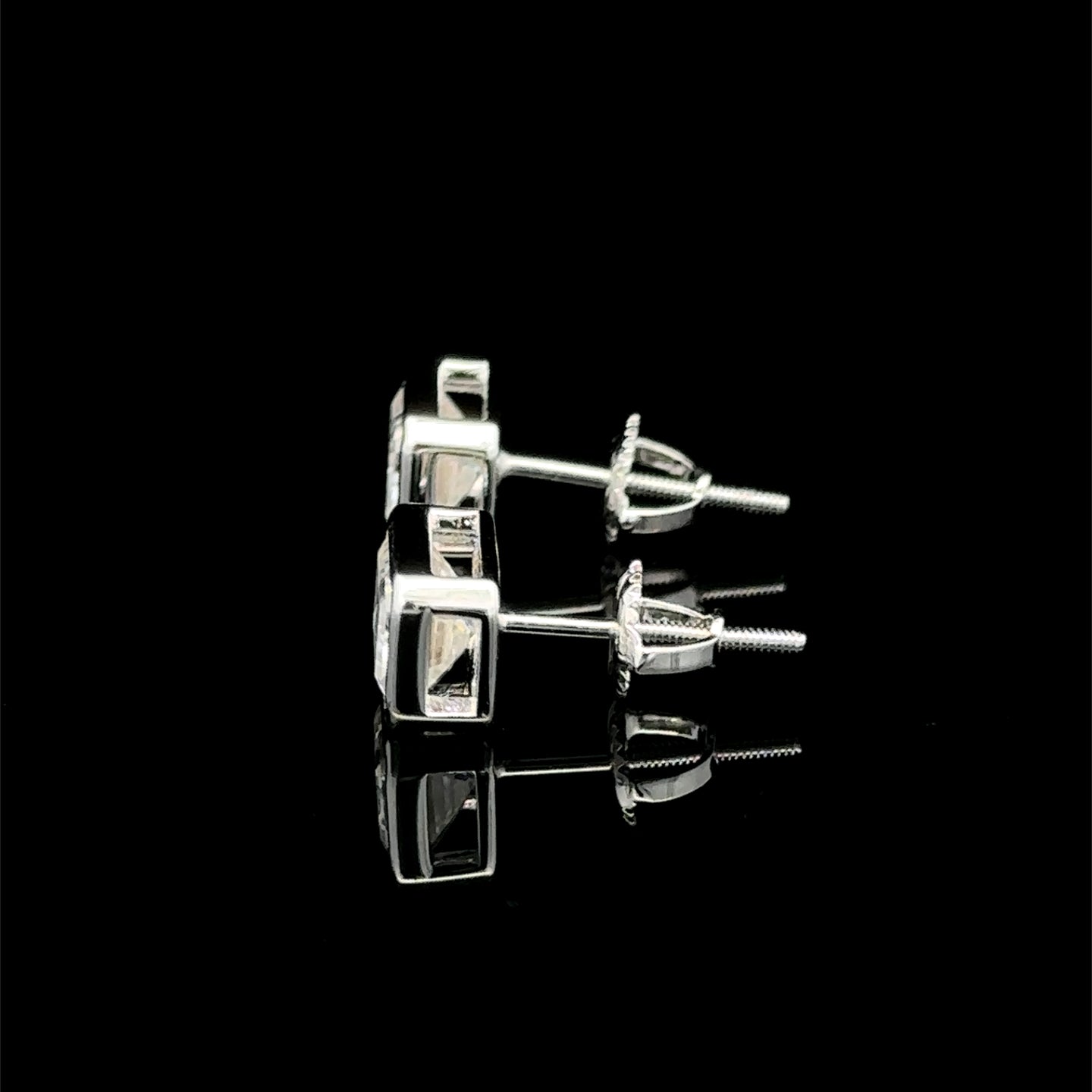 995311 | 925 Moissanite 2CTW Rhodium Earrings