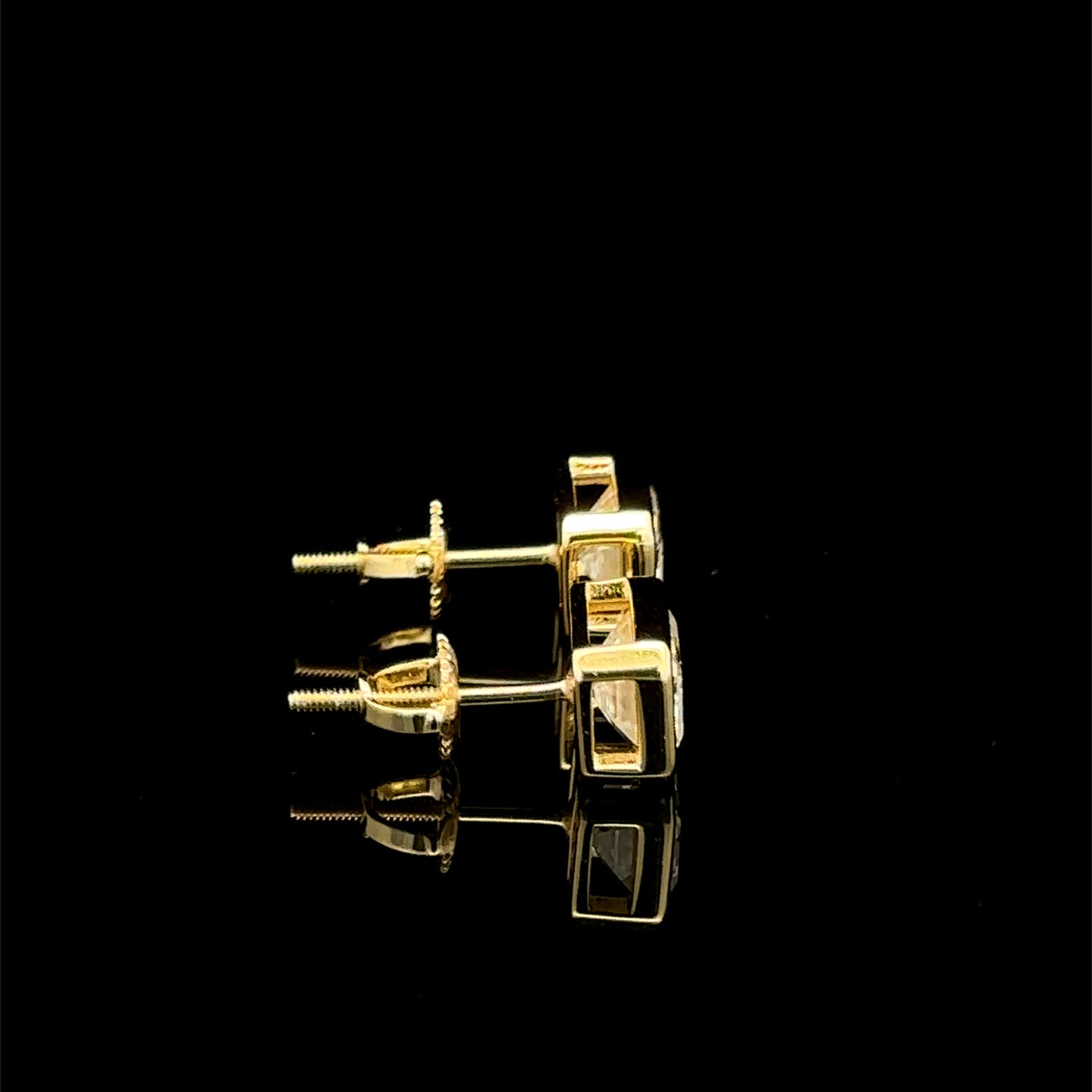 995312 | 925 Moissanite 2CTW Gold Earrings