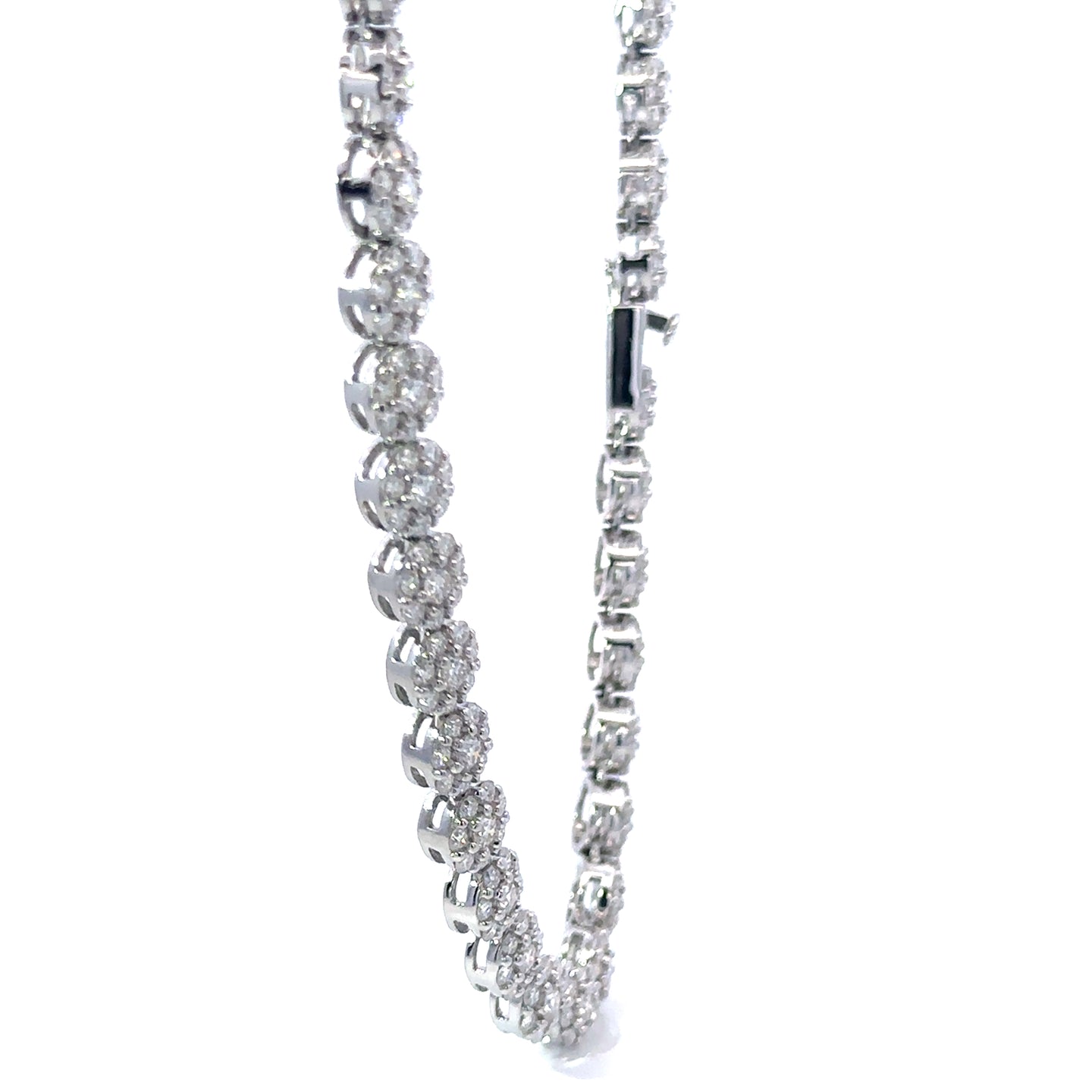NORELL 7MM RHODIUM MOISSANITE ICED OUT CHAIN  |  995321