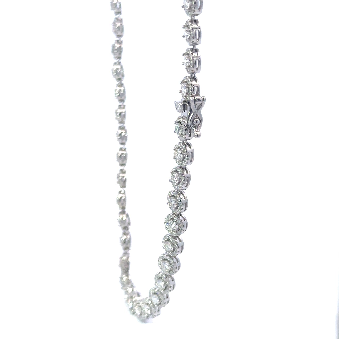 JARELO 6MM RHODIUM MOISSANITE ICED OUT CHAIN  |  995471