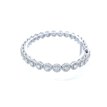 FABLE 4.68 CTW 6MM CZ RHODIUM MOISSANTE ICED OUT BRACELET |  995481