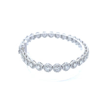 FABLE 4.68 CTW 6MM CZ RHODIUM MOISSANTE ICED OUT BRACELET |  995481