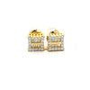 EXALTED 0.33 CTW 925 GOLD MOISSANITE ICED OUT EARRING | 995582