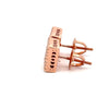 MORGAINE 0.55 CTW 925 ROSE GOLD MOISSANITE ICED OUT EARRINGS | 995615