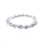 DUSK 6.19 CTW 7MM CZ RHODIUM MOISSANTE ICED OUT BRACELET |  995651