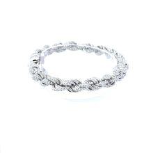 DUSK 6.19 CTW 7MM CZ RHODIUM MOISSANTE ICED OUT BRACELET |  995651