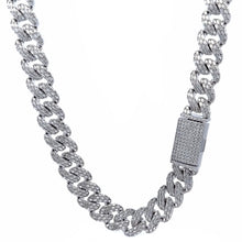 CAELUS CZ RHODIUM MOISSANITE ICED OUT CHAIN  |  995741