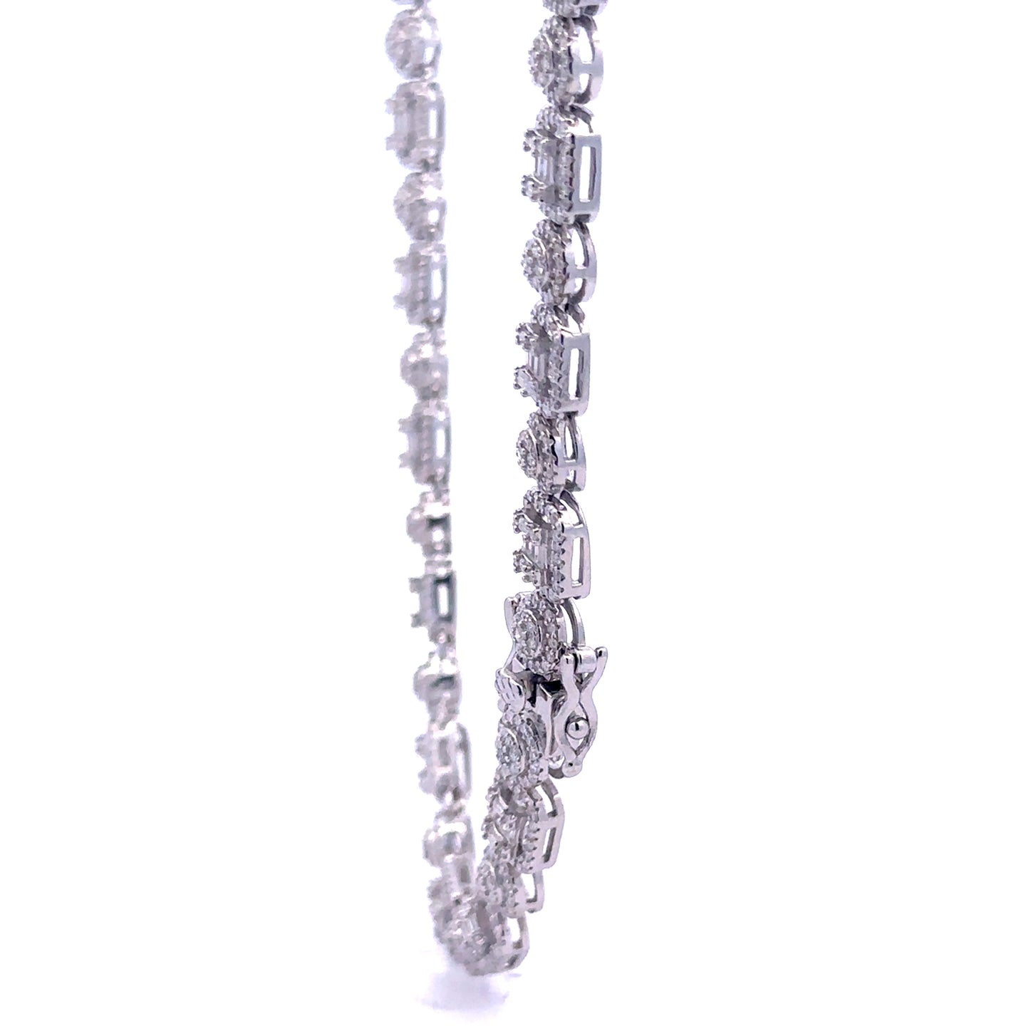 ASVARA 7MM RHODIUM MOISSANITE ICED OUT CHAIN  |  995821