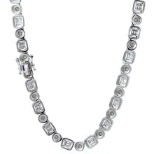 RIVEN 8.26 CTW 7 MM RHODIUM MOISSANITE ICED OUT CHAIN  |  995821