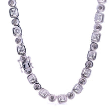 ASVARA 7MM RHODIUM MOISSANITE ICED OUT CHAIN  |  995821