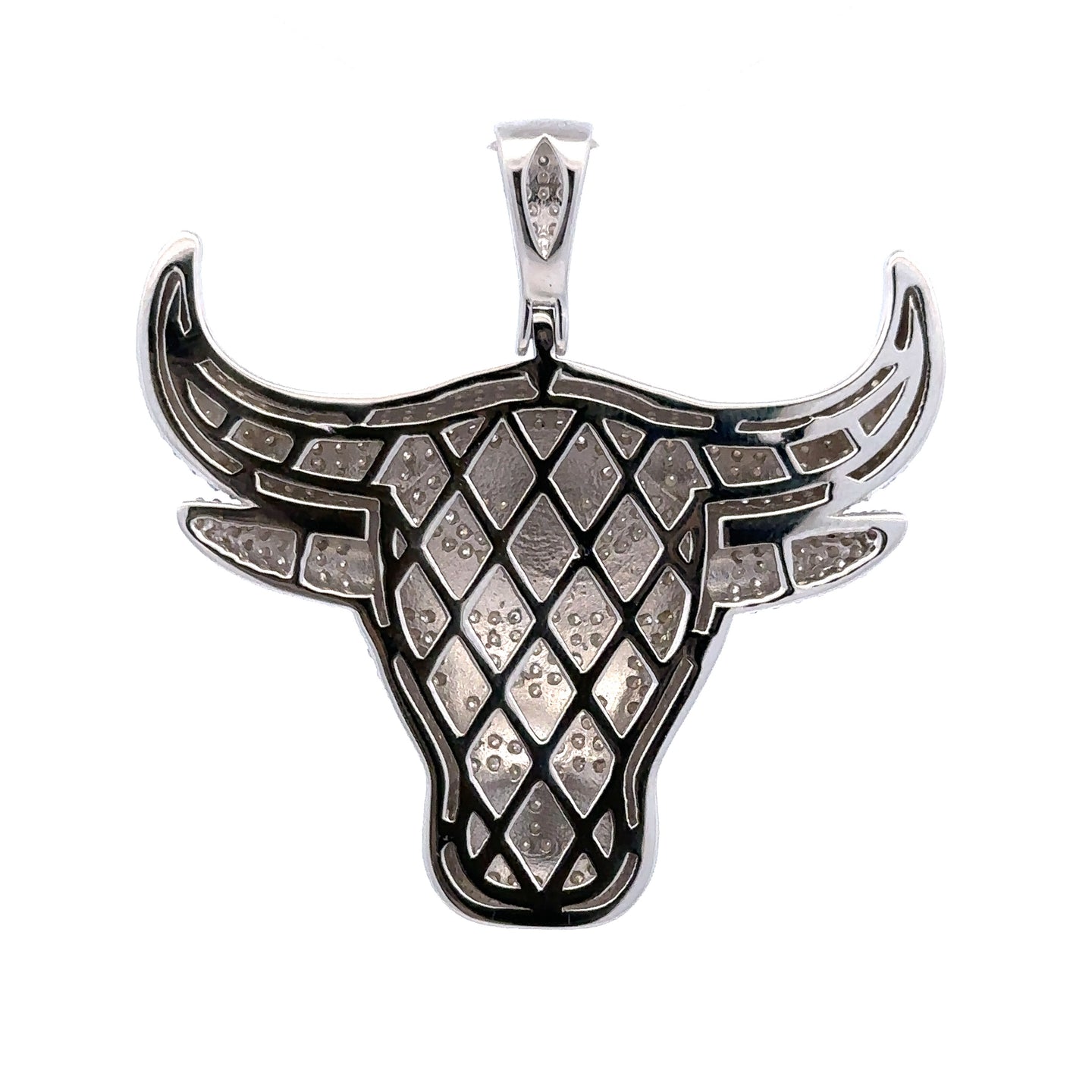 QUIXOTIC 3.30 CTW 925 CZ MOISSANITE RHODIUM PENDANT I 995911