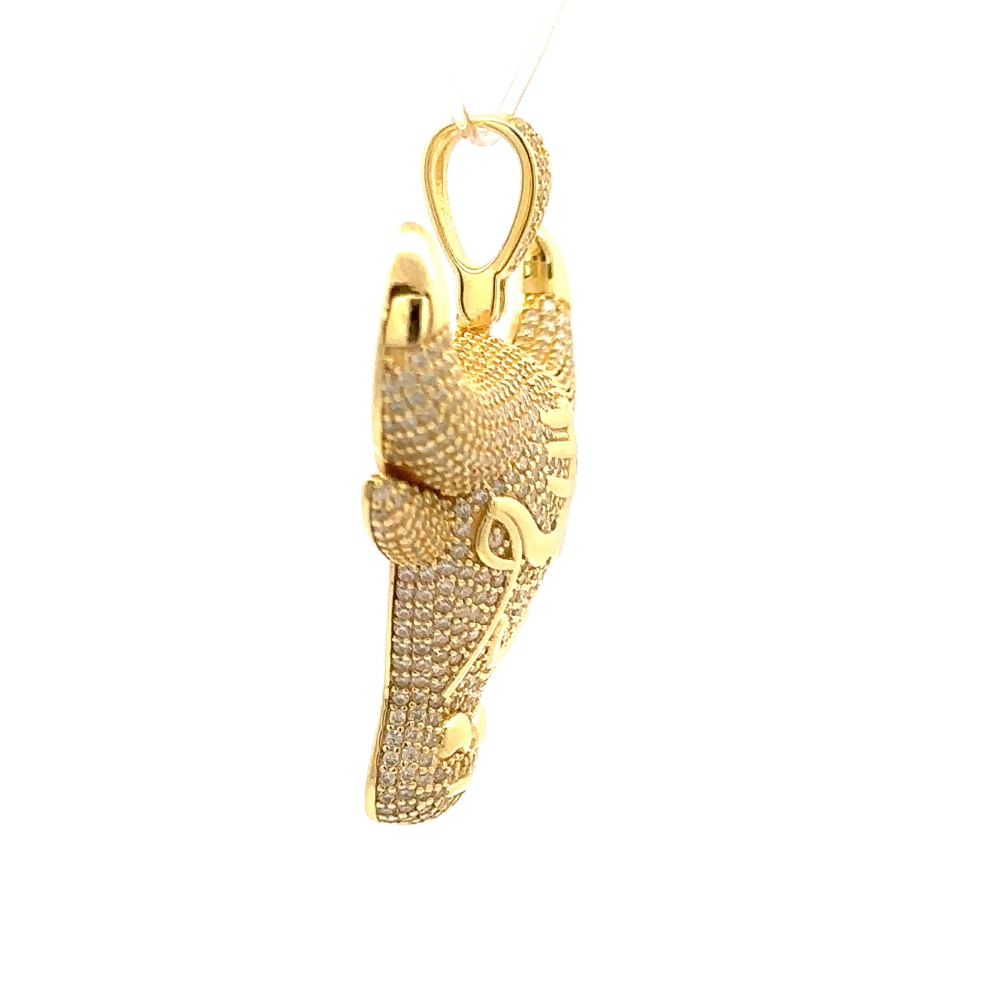 QUIXOTIC 3.30 CTW 925 CZ MOISSANITE GOLD PENDANT I 995912