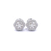ISALUNA 0.45 CTW 925 RHODIUM MOISSANITE ICED OUT EARRING | 995991