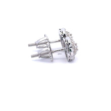 ISALUNA 0.45 CTW 925 RHODIUM MOISSANITE ICED OUT EARRING | 995991