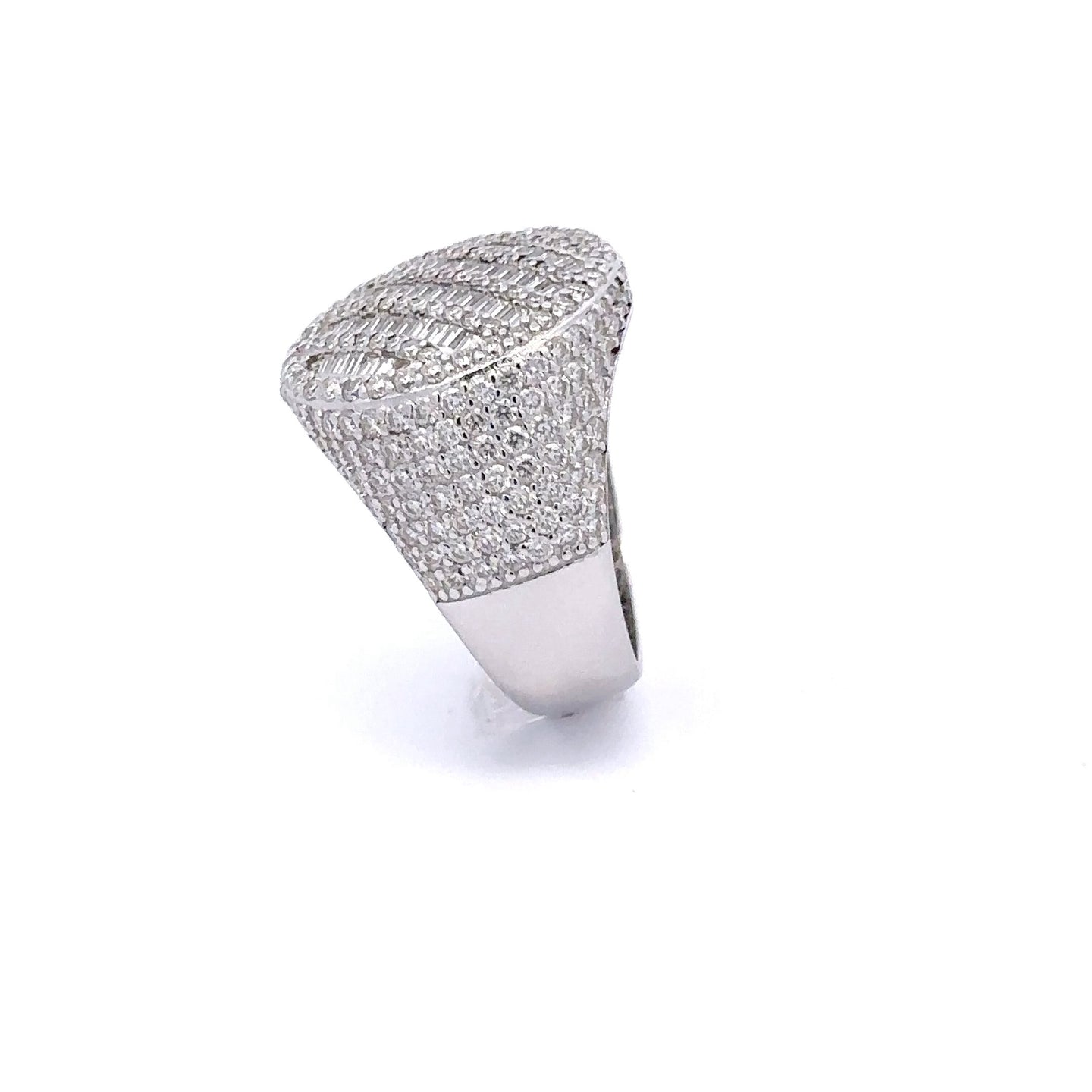 ELAREAN 925 MOISSANITE MENS RHODIUM ICED OUT RING | 996061