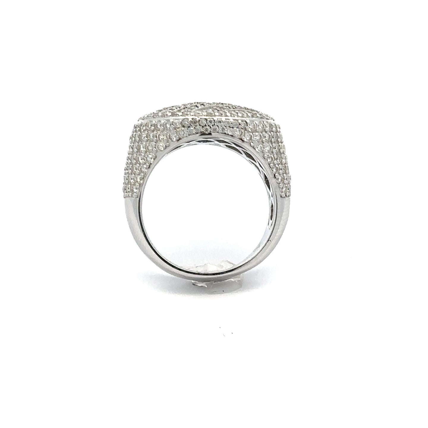 ELAREAN 925 MOISSANITE MENS RHODIUM ICED OUT RING | 996061