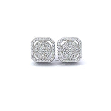 GALADRIEL 0.95 CTW 925 RHODIUM MOISSANITE ICED OUT EARRING | 996101