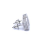 LIORA 0.89 CTW 925 RHODIUM MOISSANITE ICED OUT EARRING | 996111