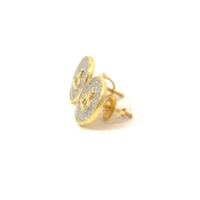 VALERIOUS 0.42 CTW 925 GOLD MOISSANITE ICED OUT EARRING | 996142