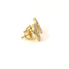 VALERIOUS 0.42 CTW 925 GOLD MOISSANITE ICED OUT EARRING | 996142