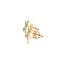 DRACONIS 0.24 CTW 925 GOLD MOISSANITE ICED OUT EARRING | 996152