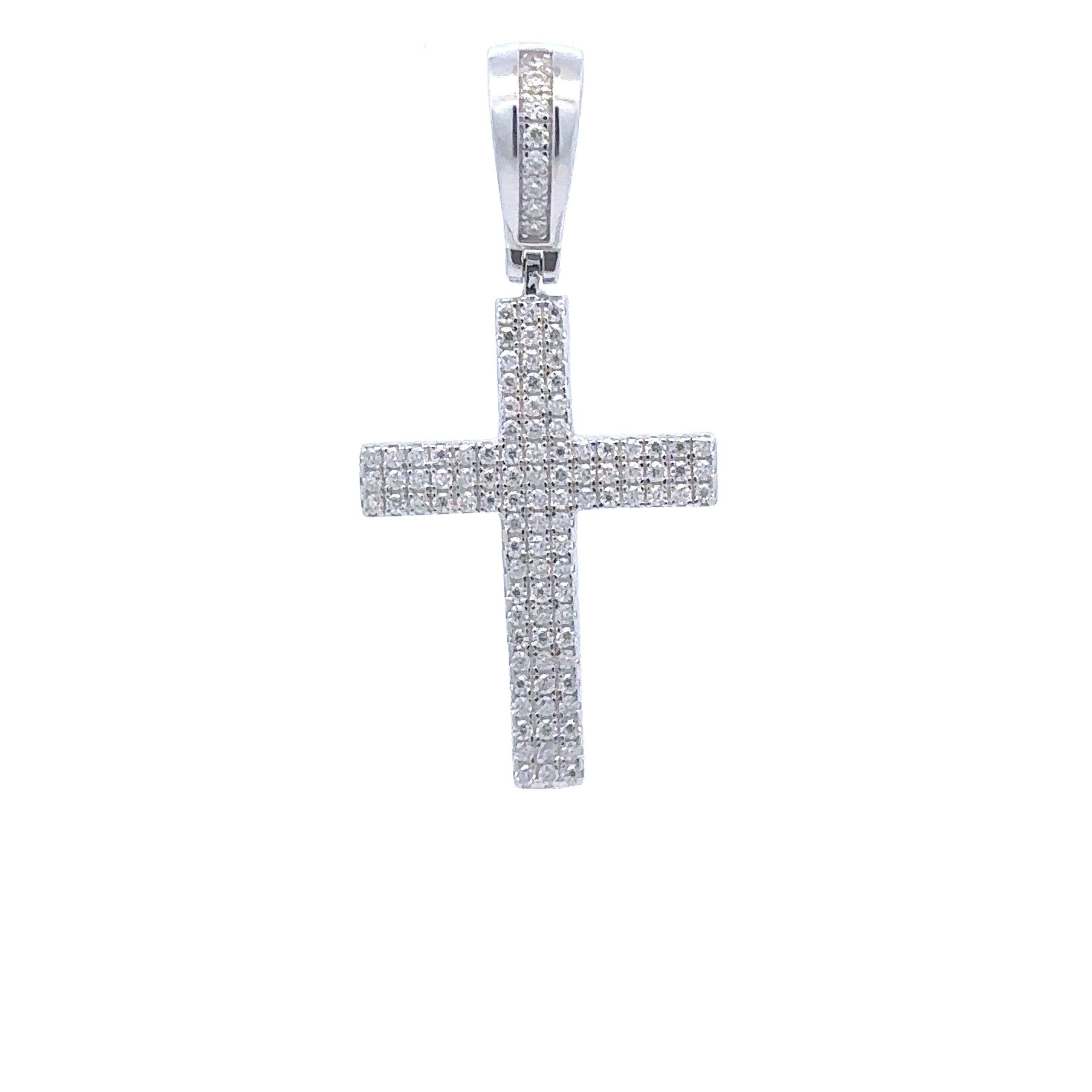 LYSANDRA 0.54 CTW 925 CZ MOISSANITE RHODIUM PENDANT I 996171