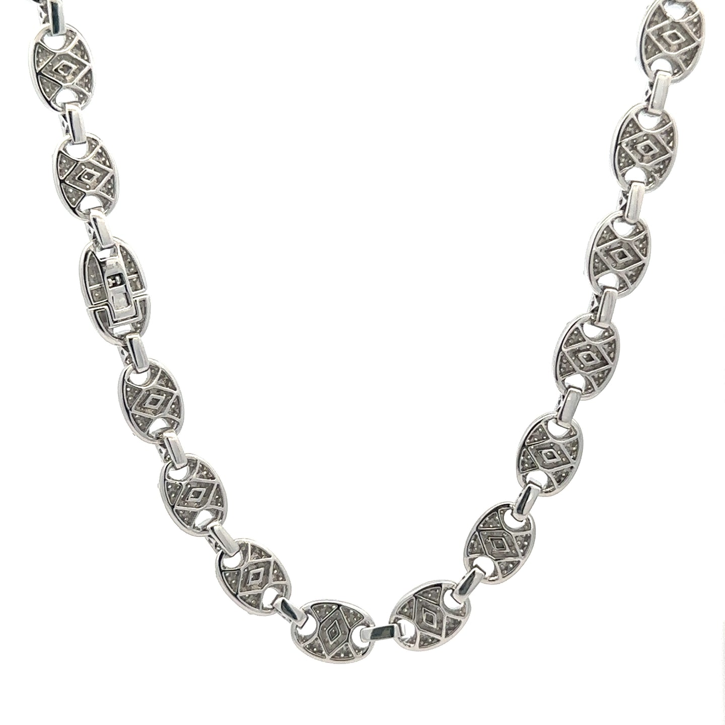 SUBLIME 8MM RHODIUM MOISSANITE ICED OUT CHAIN  |  996481